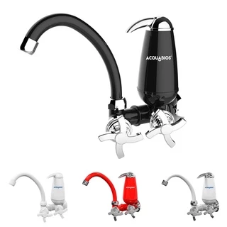 Torneira de Cozinha Com Filtro de Parede Com Bica Móvel E05 Quadriseta Acquabios torneira moderna para cozinha colorida torneira e filtro dona de casa cozinha moderna cozinha decorada