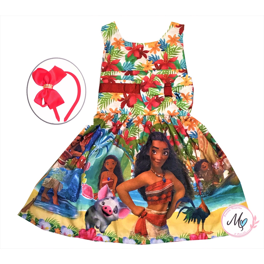 Vestido tematico da moana adulta - Fabricação própria - Vestido Feminino -  Magazine Luiza