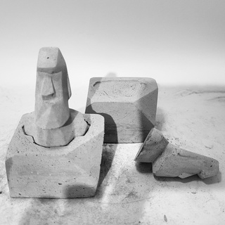 Decoração De Mesa Moai Top Com Base Ilha De Pascua MALEOGA