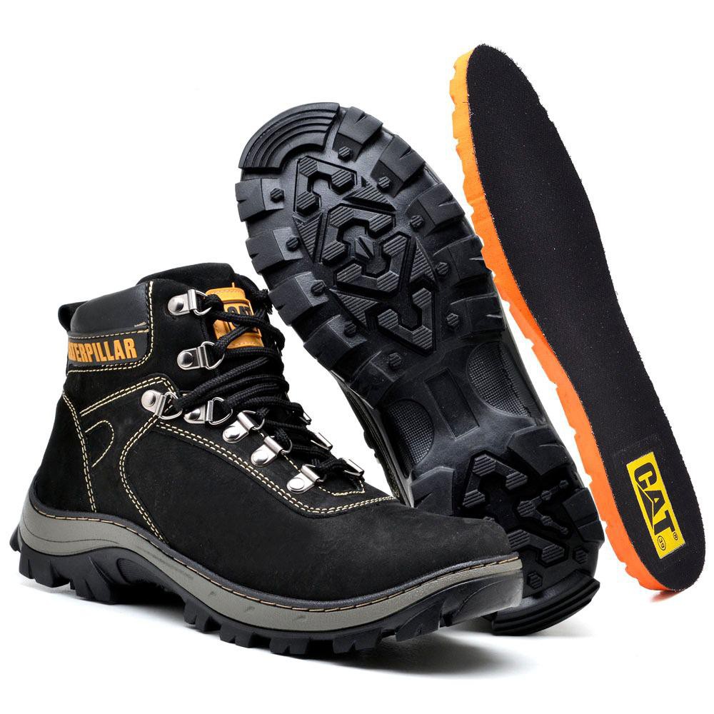 Bota Cat Masculino X1 Coturno de Couro Trail Adventure