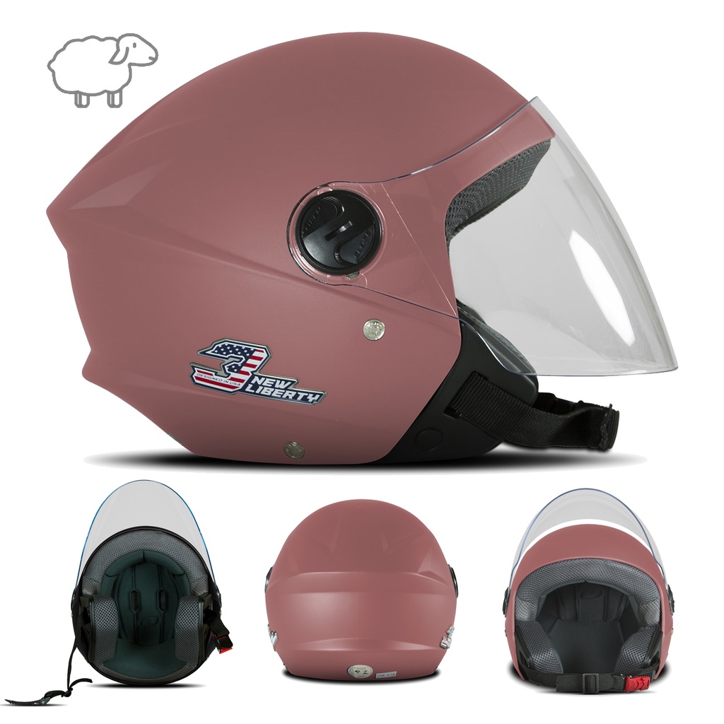 Capacete Aberto Barato Pro Tork Liberty 3 tree Elite Proteção Para Motoqueiros 56 58 60 Masculino Feminino Feminina Moto Preto Fosco Vermelho Branco Motocicleta New Liberty Three Elite Bonito Novo