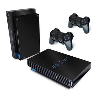 Skin PS2 Fat Adesivo - Preto Fosco Mate