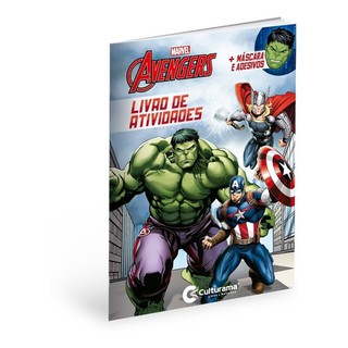 Livro De Atividades Vingadores Disney Com Adesivos E Mascara