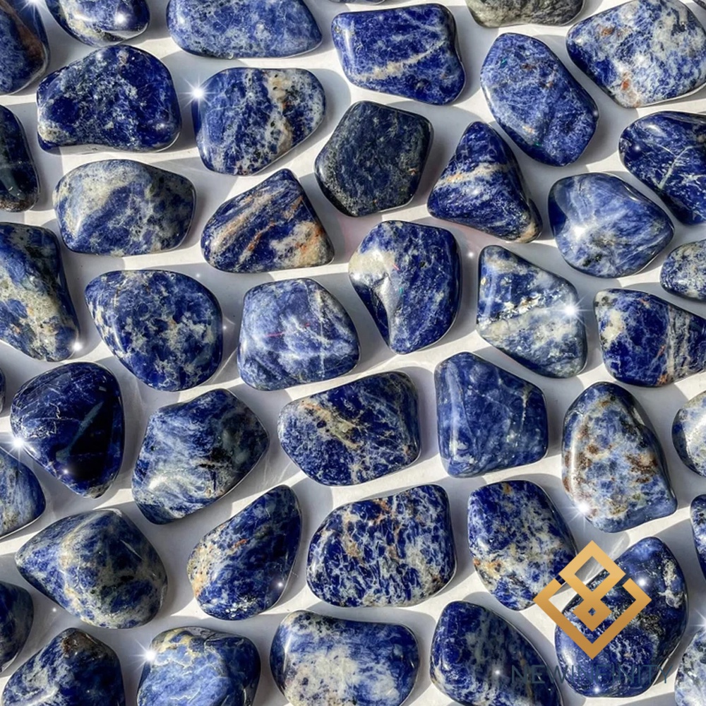 Pedra Sodalita Rolada Cristal Natural 2cm Intuição e Proteção