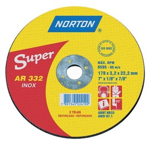 Disco De Corte Inox 228.6 X 3.0 X 22.2mm - Norton