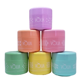 Novo! VÒLIA - 1 Potinho Eco Reutilizável para o seu Sachê Gel Vòlia - Escolha sua Cor !!