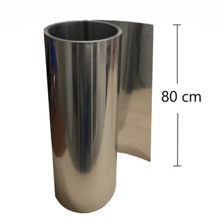 Chapa Folha De Aluminio Largura 80cm (Preço de cada metro) para Artesanato Calha Rufo