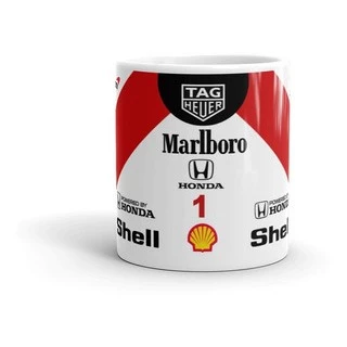 Caneca Ayrton Senna Capacete F1 Corrida - Mega Oferta!!!