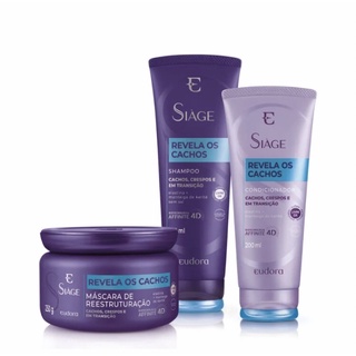 Siàge Revela Os Cachos Shampoo + Condicionador + Máscara (Nova Versão) Eudora
