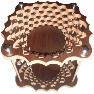 Fruteiras De Mesa Com Dois Andares Cesto duplo Redondo