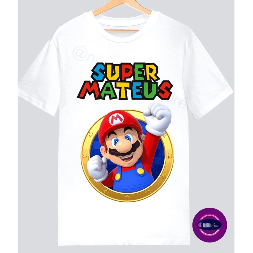 Camiseta Super Mario - Mod 02 - Grow Up