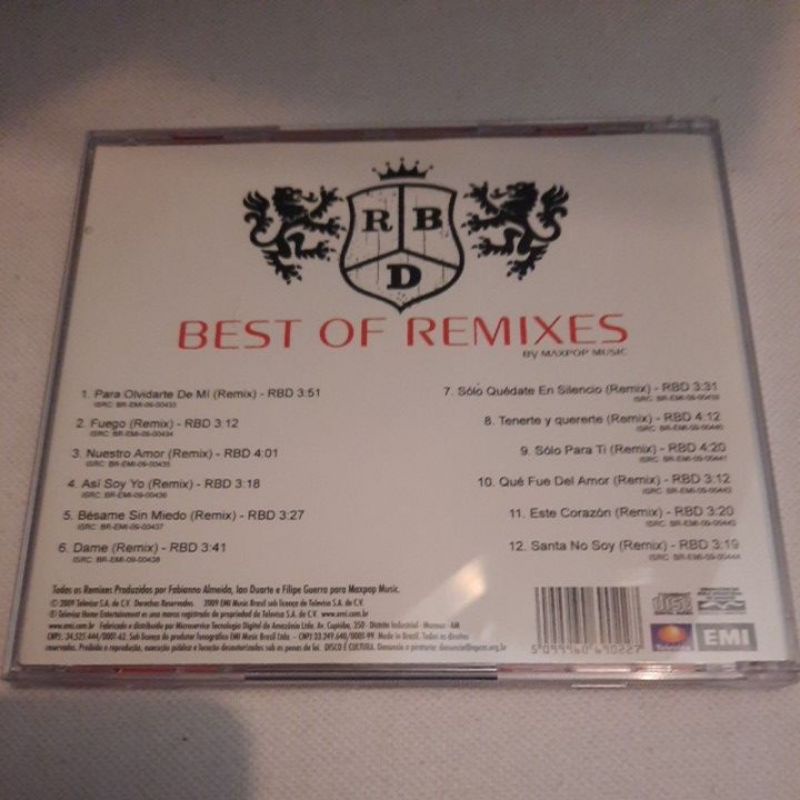 CD RBD Best Of Remix Original | Shopee Brasil