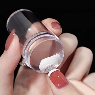 Carimbo de Unha Transparente com Ponta de Silicone