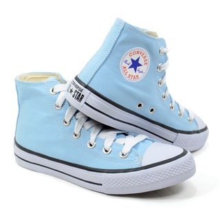 All star cano alto azul com strass