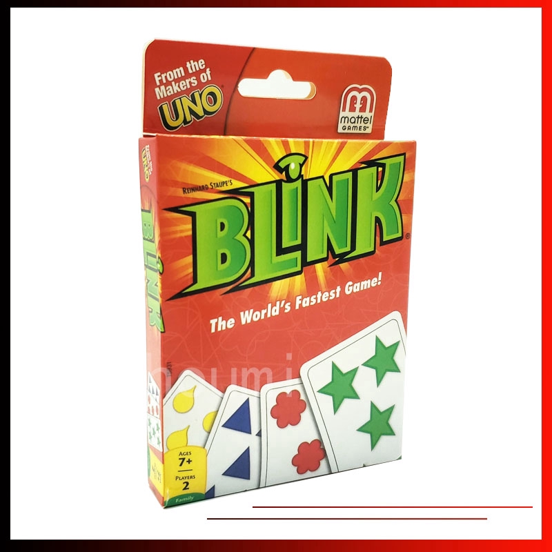 Blink Card Game By Uno The World's Fastest Game! Mattel Games 2 Player  Complete