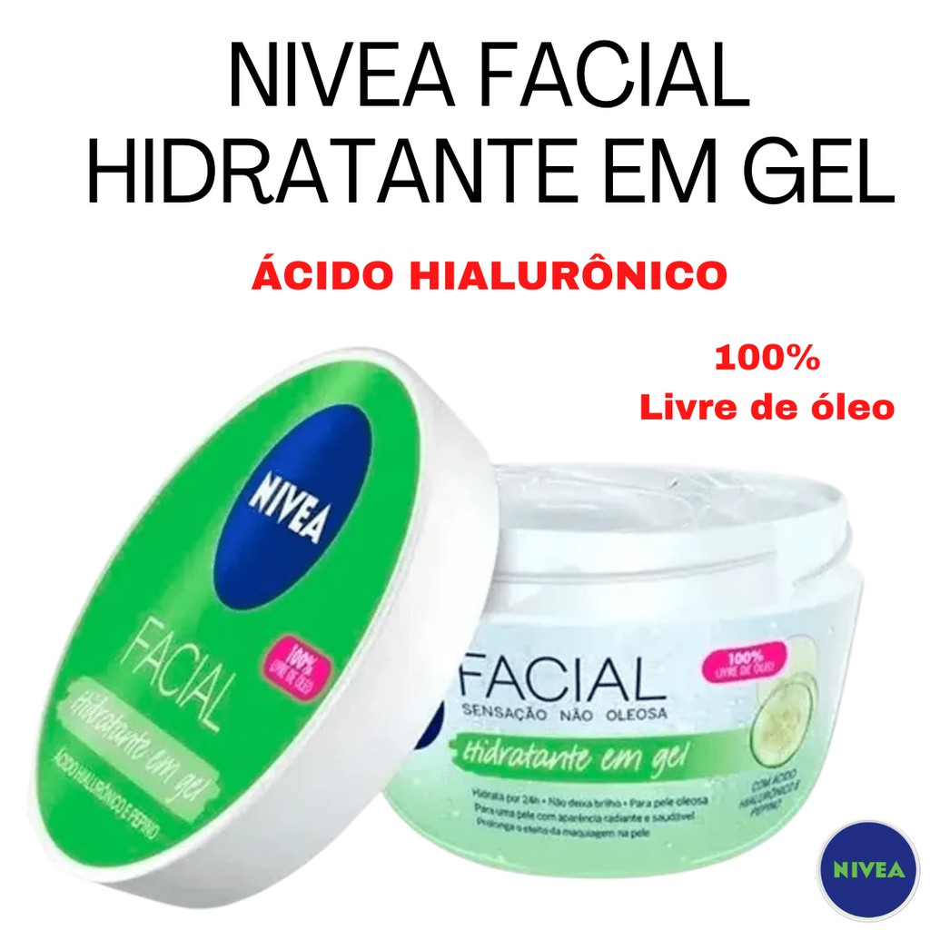 LANÇAMENTO Nivea Facial Hidratante Em Gel Com Acido Hialuronico E