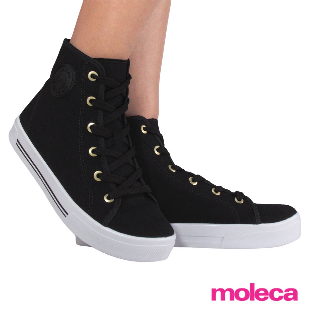 Tenis moleca hot sale preto alto