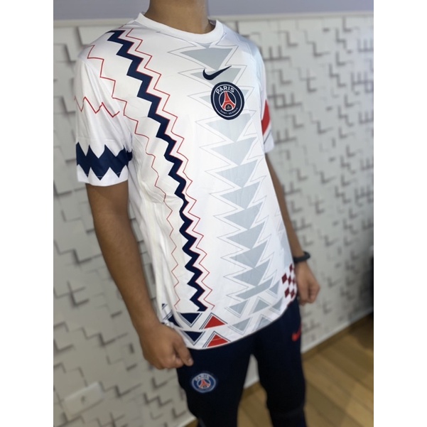 22/23 Novo Camisa De Futebol Paris Saint-Germain Branca Com Meia Zíper Manga  Longa Jaqueta De Treino Conjuntos PSG Uniforme De Time - Escorrega o Preço