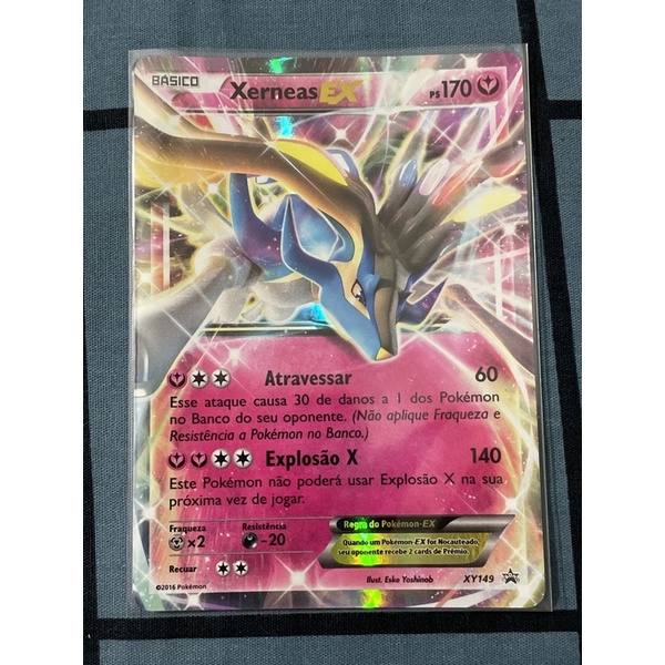 Carta Pokémon Lendário Xerneas Ex Xy Promo 7 no Shoptime