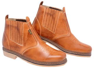 Botina Country Masculina Texana Couro Legítimo Franca Oferta