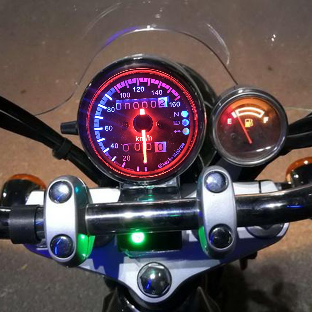 Painel Universal Velocímetro Moto Café Racer Custom | Shopee Brasil