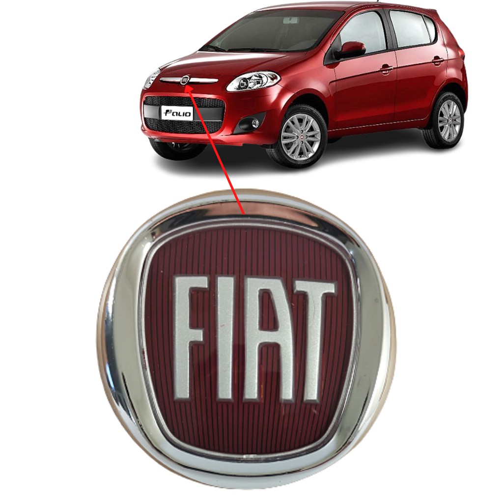 Emblema Grade Fiat Palio 2012 2013 2014 2015 2016 2017 95mM | Shopee Brasil