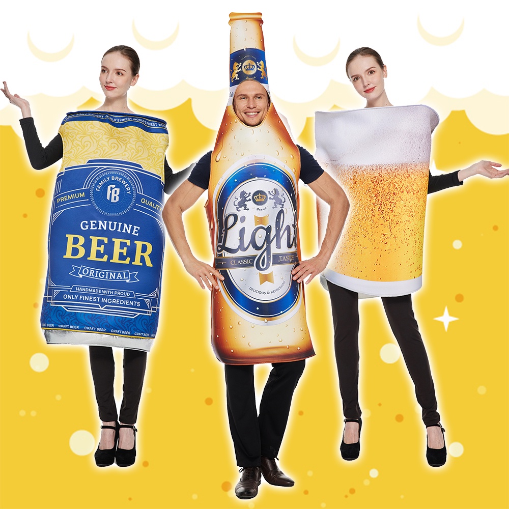 Fantasia De Cerveja Adulto Engraçado Oktoberfest Roupa Criativa Cosplay ...