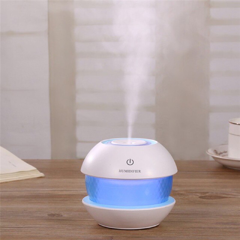 Umidificador Purificador Ar Portátil Mini USB Led Silencioso