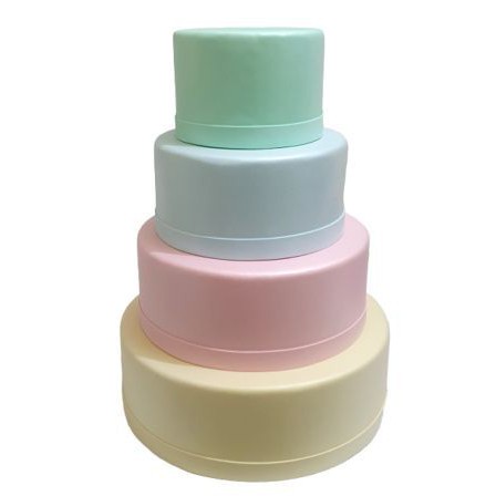 Bolo fake cores Candy para decorar