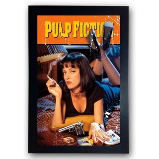Quadro Decorativo Filme Pulp Fiction Com moldura 32x44cm