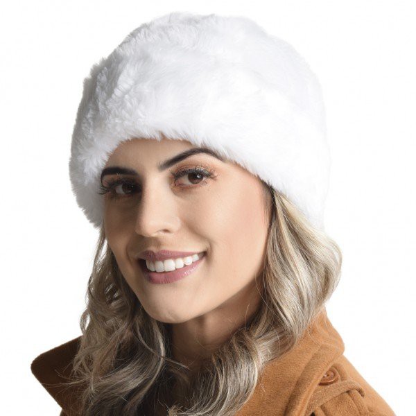 Gorro Colarinho Baixo Unissex Pele Sintética