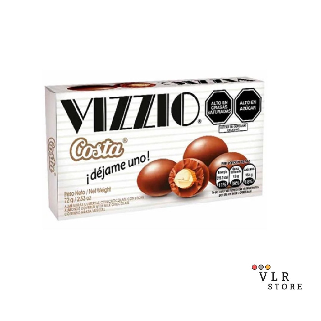Chocolate Costa Vizzio Amêndoas 72g