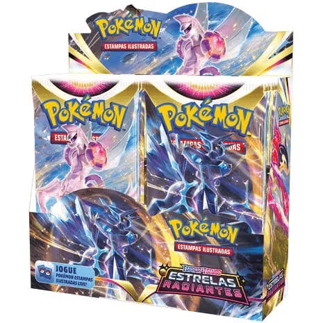 Box Lacrada 36 Boosters Cartas Pokémon Tcg Original Copag