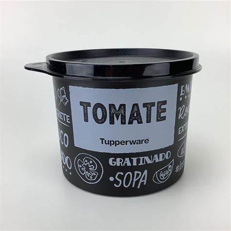 Tupperware Redondinha Tomate PB - Preto e Branco 500ml | Shopee Brasil