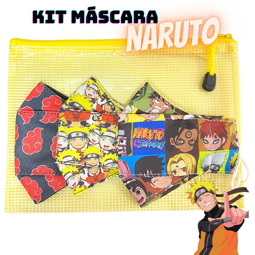 Kit Volta às Aulas Completo PERSONALIZADO - Naruto