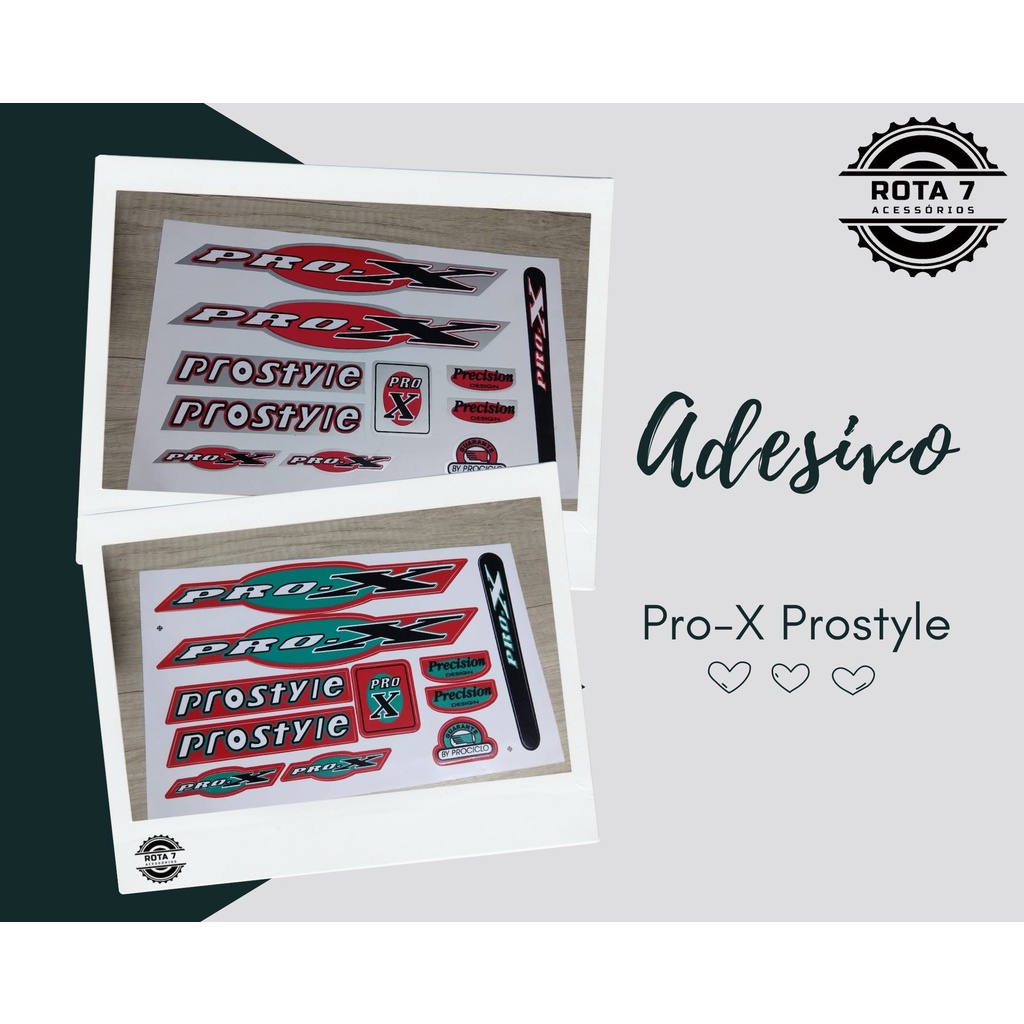 Cartela de Adesivo - Pro-X ProStyle - Bicicleta Bike | Shopee Brasil