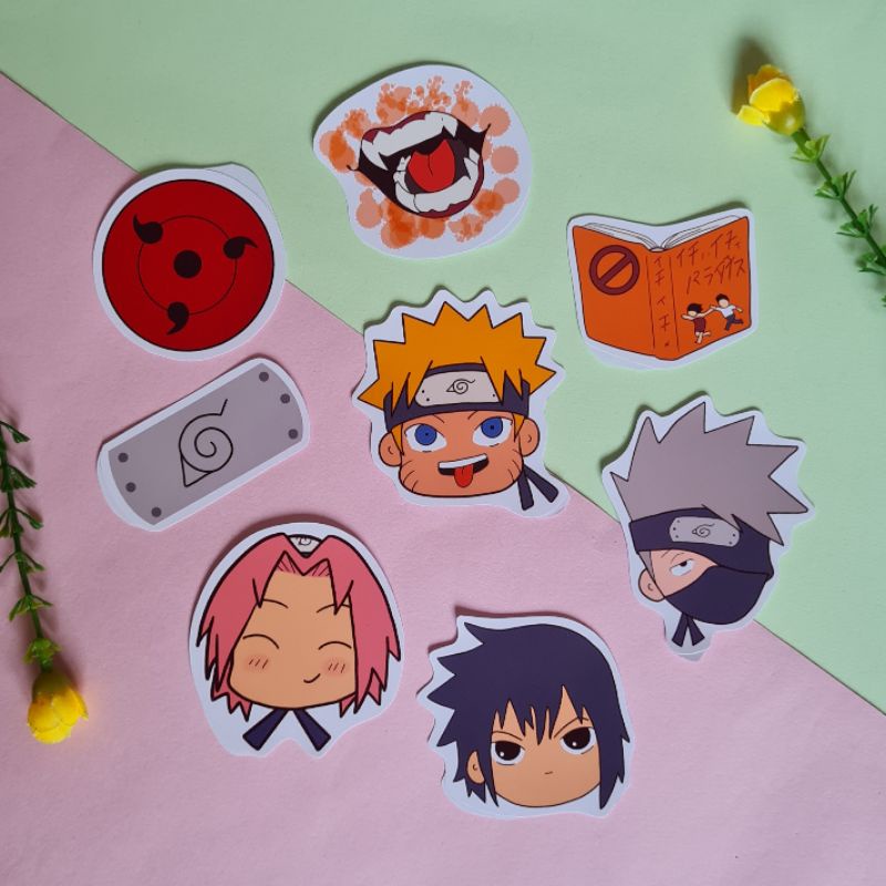 Adesivo Desenho Naruto Shippuden Equipe 7 Resinado