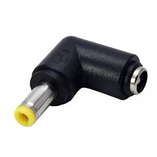 Adaptador 90 graus fonte de conector 5.5x2.5mm fêmea, conversor de energia para 90 graus 5.5x2.5mm macho