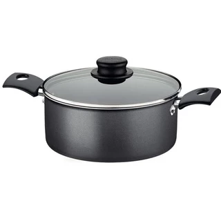 Panela Caçarola Tramontina Avulsa Antiaderente Aluminio 18 cm 2 Litros Turim Preto Não Gruda Promoção