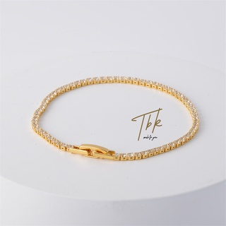 [TBK 18K Pulseira De Ouro Acessórios Para Mulheres Hipoalergênicos 503b