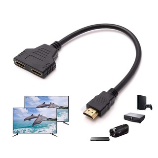 Cabo Divisor Hdmi 1 Entrada 2 Saídas Splitter Y Multiplicador 15cm