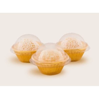 240 Mini Copo P/ 1 Brigadeiro Com Bolha Sem Furo Confeitaria FLIP