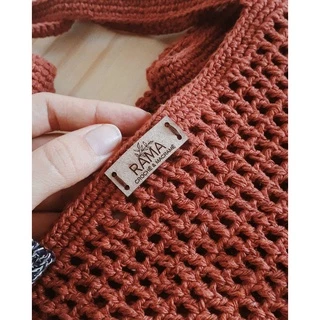 50 etiquetas couro em zetex MODELO RETA- imitação de couro croche/artesanato/amigurumi/patchwork