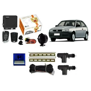 Kit Alarme Canivete + Trava Eletrica Gol G3 2 portas