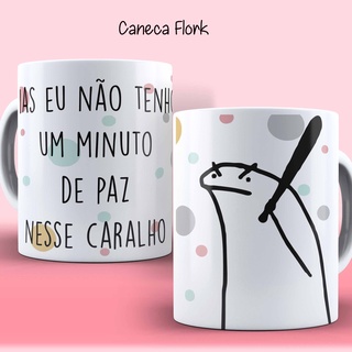 Caneca Flork Plastico - Meme, Presente, Lembrança, Amigo Secreto