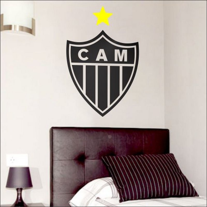 Adesivo De Parede Decorativo Escudo de Time - Atlético mg em Promoção na  Americanas