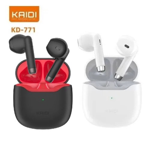 Fone De Ouvido Kd-771 Kaidi Sem Fio Bluetooth Tws Smart Touch V5.1 4hrs de musica