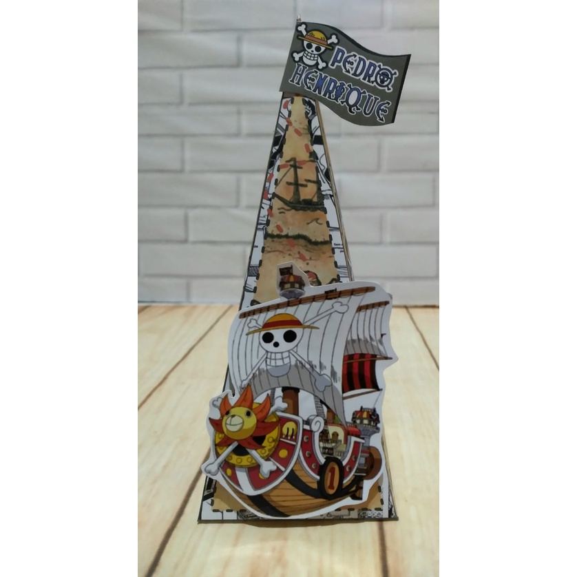 Kit 10 Caixas Milk 10 Caixas Piramides One Piece Personalizadas