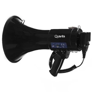 Megafone Quanta QTPME250 250 Watts com Gravador e Sirene- Preto