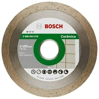Disco Diamantado 105mm p/ Cerâmica Bosch Liso Standard for Ceramic Azulejo
